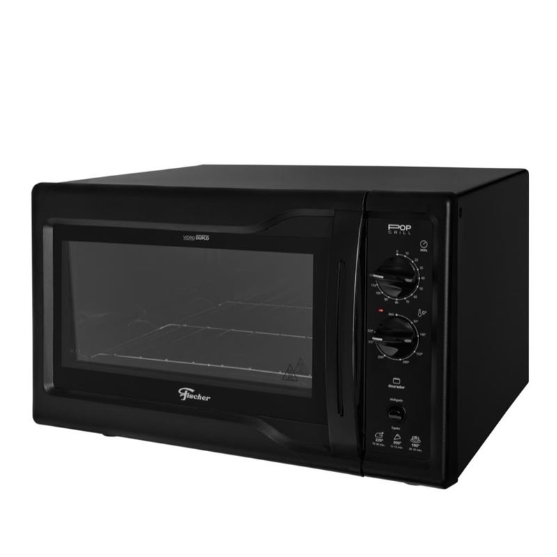 Forno 44l Fischer Preto - Elétrico - Pop Grill - 220v - 34313-94809