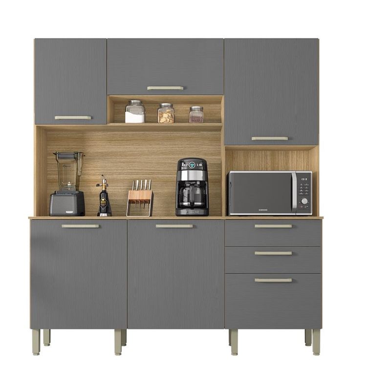 Cozinha-Compacta-6-Portas-2-Gavetas-Ferrara-Kits-Parana