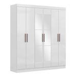 Guarda-Roupa-Casal-Espelho-MDF-6-Portas-2-Gavetas-Genebra-Maxel