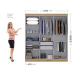 Guarda-Roupa-Casal-Espelho-MDF-6-Portas-2-Gavetas-Genebra-Maxel