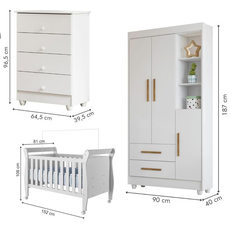 Quarto-de-Bebe-Comoda-Berco-e-Guarda-Roupa-Zara-Tigus-Baby