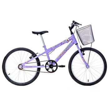 Bicicleta Infantil Kiss Com Cesta Aro 20 Free Action