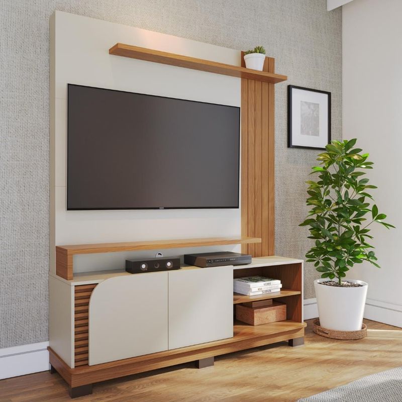 Estante Home para TV até 65 Polegadas 1 Porta Jurerê 15 Colibri