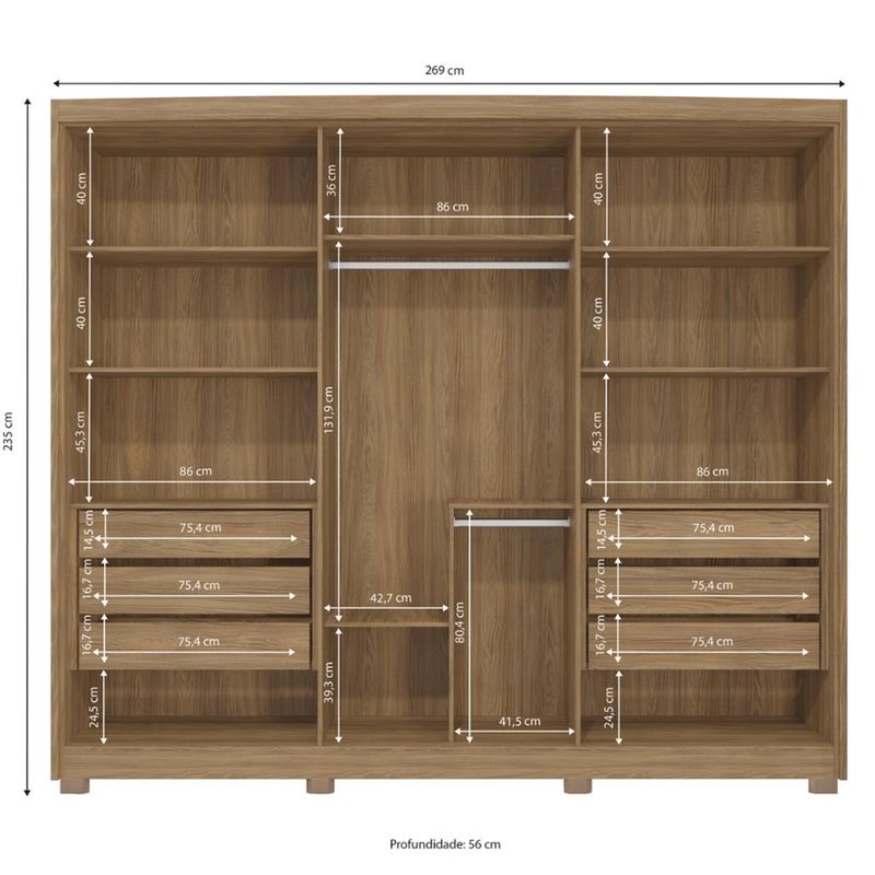 Guarda-Roupa-Casal-6-Portas-6-Gavetas-CB03N566-Kappesberg