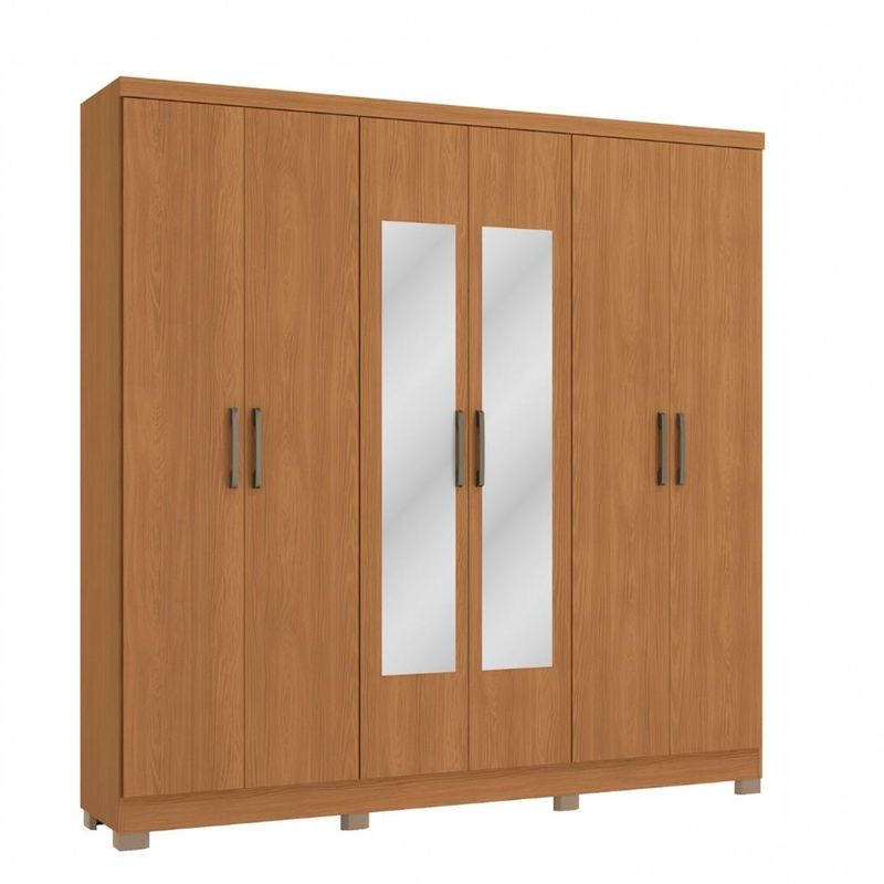 Guarda-Roupa-Casal-com-Espelho-6-Portas-3-Gavetas-CBJ559-Kappesberg