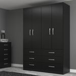Guarda-Roupa-Solteiro-4-Portas-6-Gavetas-Treviso-Evidencia