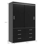 Guarda-Roupa-Solteiro-2-Portas-de-Correr-6-Gavetas-Veneza-Evidencia
