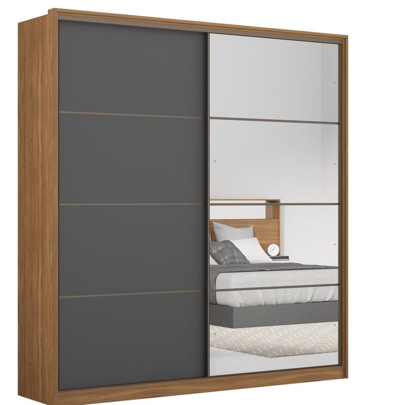 Guarda-Roupa-Solteiro-com-1-Espelho-2-Portas-de-Correr-Flex-Belga-II-Demartez