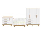 Conjunto-de-Quarto-Infantil-com-Berco-Retro-Guarda-Roupa-Comoda-Lisa-MDF-Moveis-Peroba