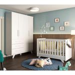 Quarto-Infantil-Guarda-Roupa-e-Berco-Retro--Moveis-Peroba