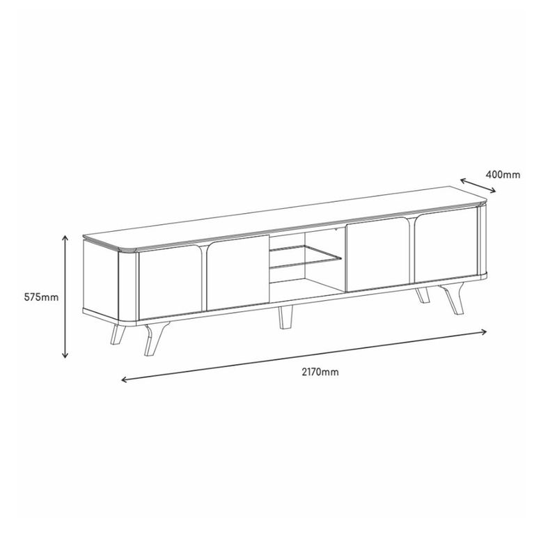 Rack-para-TV-ate-60-Polegadas-4-Portas-217cm-Roma-Casa-D