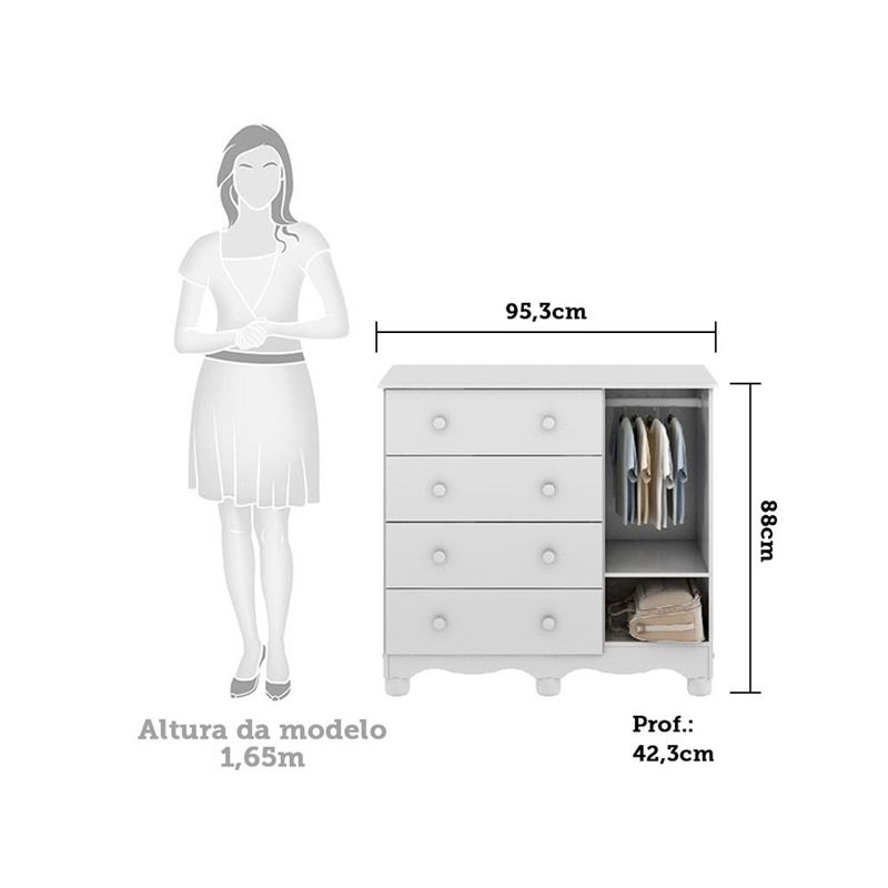 Comoda-4-Gavetas-1-Porta-Junior-Moveis-Peroba