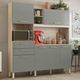 Cozinha Compacta 6 Portas 2 Gavetas Select Demóbile