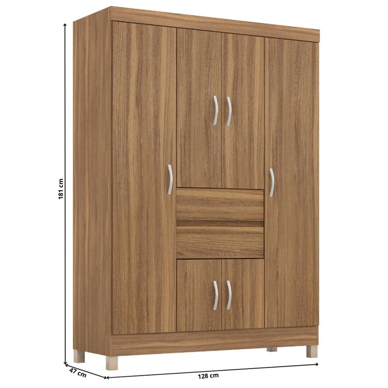 Guarda-Roupa-Casal-6-Portas-2-Gavetas-Ecom-II-Demobile