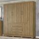 Guarda Roupa Casal 8 Portas 4 Gavetas New Realce Demóbile