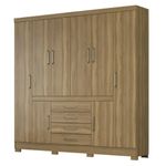 Guarda-Roupa-Casal-8-Portas-4-Gavetas-New-Realce-Demobile