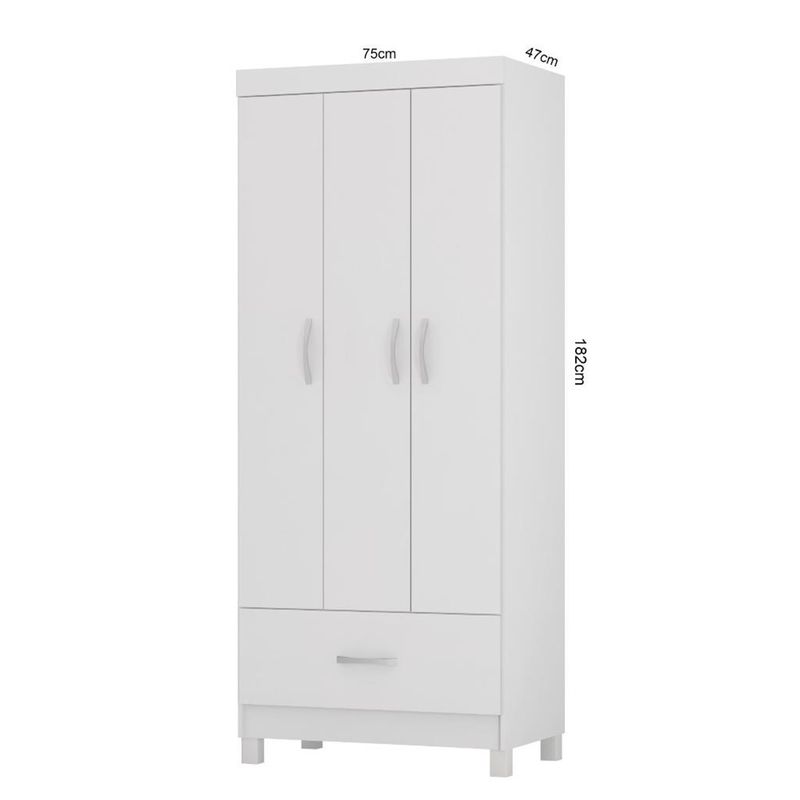 Guarda-Roupa-Solteiro-Prince--3-Portas-1-Gaveta-Demobile