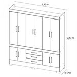 Guarda-Roupa-Casal-10-Portas-3-Gavetas-com-Espelhos-New-Murano-Demobile