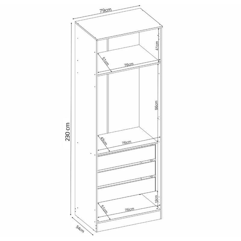 Armario-Modular-2-Porta-3-Gavetas-Irlanda-Demartez