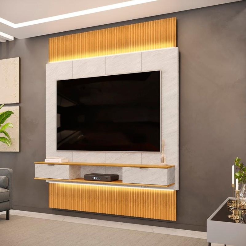 Painel-para-Tv-ate-75-Polegadas-2-Gavetas-Led-Hit-DJ
