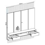 Painel-para-Tv-ate-75-Polegadas-2-Gavetas-Led-Hit-DJ