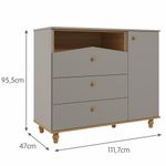 Comoda-Bebe-3-Gavetas-1-Porta-Casinha-Dengo-Permobili