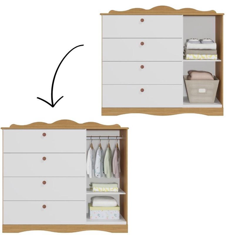 Comoda-de-Bebe-4-Gavetas-Encanto-Permobili
