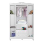 Quarto-de-Bebe-Completo-Berco-Mini-Cama-Comoda-4-gavetas-e-Guarda-Roupa-4-portas-Lila-Carolina-Baby