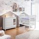 Quarto de Bebê Berço Mini Cama Cômoda 4 Gavetas 1 Portas Lila Carolina Baby
