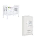 Quarto-de-Bebe-Berco-Mini-Cama-e--Guarda-Roupa-3-Portas-Lila-Carolina-Baby