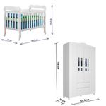 Quarto-de-Bebe-Berco-Mini-Cama-e--Guarda-Roupa-4-Portas-Lila-Carolina-Baby