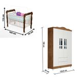 Quarto-de-Bebe-Berco-Mini-Cama-e--Guarda-Roupa-4-Portas-Lila-Carolina-Baby