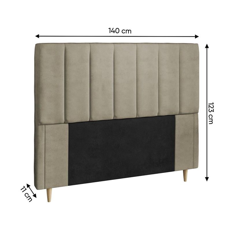 Cabeceira-Estofada-Casal-140cm-Veludo-Veneza-Dobue