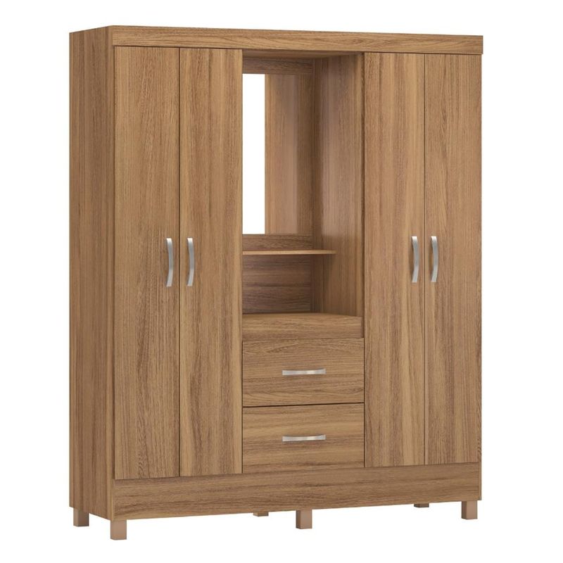 Guarda-Roupa-Solteiro-4-Portas-2-Gavetas-Lord-Demobile