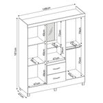 Guarda-Roupa-Solteiro-4-Portas-2-Gavetas-Flex-Lord-Demobile