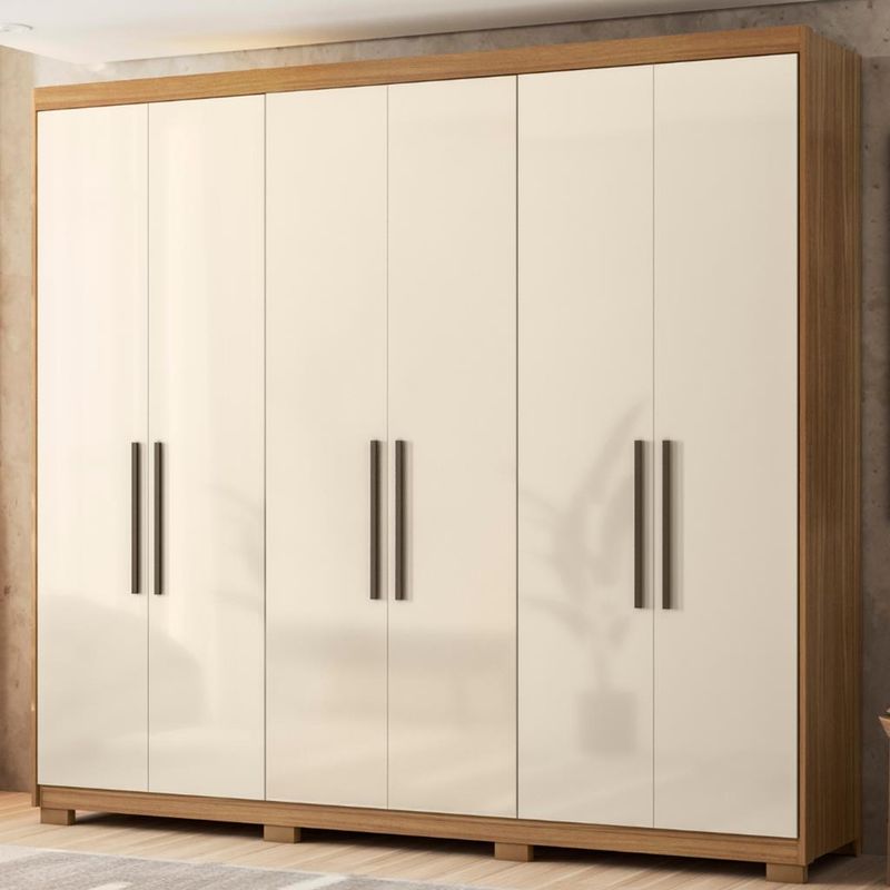Guarda-Roupa-Casal-6-Portas-4-Gavetas-com-Pes-Venice-Demobile