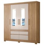 Guarda-Roupa-Casal-4-Portas-4-Gavetas-Bilbao-Demobile
