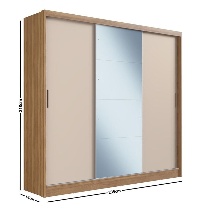 Guarda-Roupa-Casal-com-Espelho-3-Portas-de-Correr-2-Gavetas-Dalila-Demobile