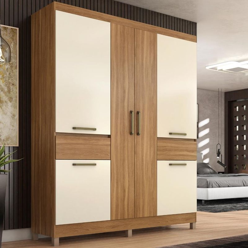 Guarda-Roupa-Casal-6-Portas-2-Gavetas-Maua-Demobile
