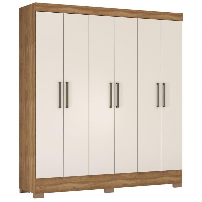 Guara-Roupa-Casal-6-Portas-2-Gavetas-Verso-Demobile