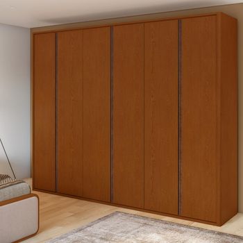 Guarda Roupa Casal 6 Portas Leder Lopas