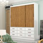Guarda-Roupa-Casal-3-Portas-de-Correr-9-Gavetas-Sevilha-Carioca-Moveis
