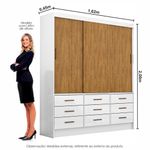 Guarda-Roupa-Casal-3-Portas-de-Correr-9-Gavetas-Sevilha-Carioca-Moveis