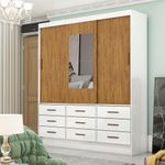 Guarda-Roupa-Casal-com-Espelho-3-Portas-de-Correr-9-Gavetas-Sevilha-Carioca-Moveis