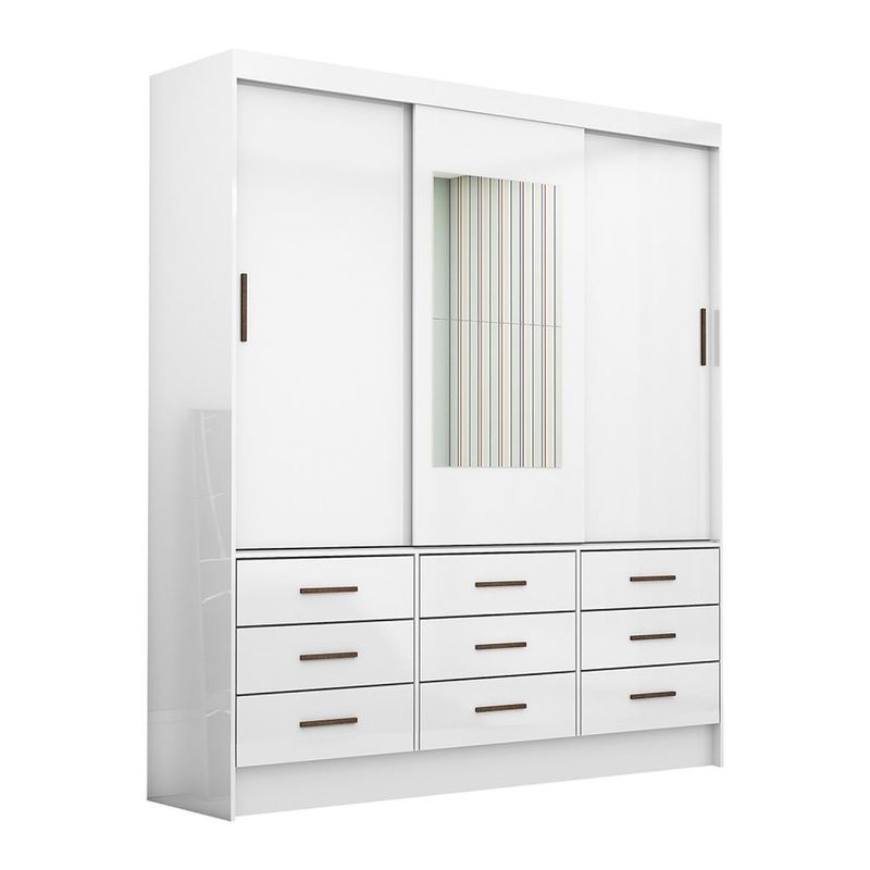 Guarda-Roupa-Casal-com-Espelho-3-Portas-de-Correr-9-Gavetas-Sevilha-Carioca-Moveis