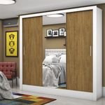 Guarda-Roupa-Casal-com-Espelho-3-Portas-de-Correr-3-Gavetas-Santiago-Carioca-Moveis