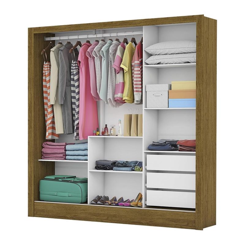 Guarda-Roupa-Casal-com-Espelho-3-Portas-de-Correr-3-Gavetas-Santiago-Carioca-Moveis