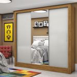 Guarda-Roupa-Casal-com-Espelho-3-Portas-de-Correr-3-Gavetas-Santiago-Carioca-Moveis