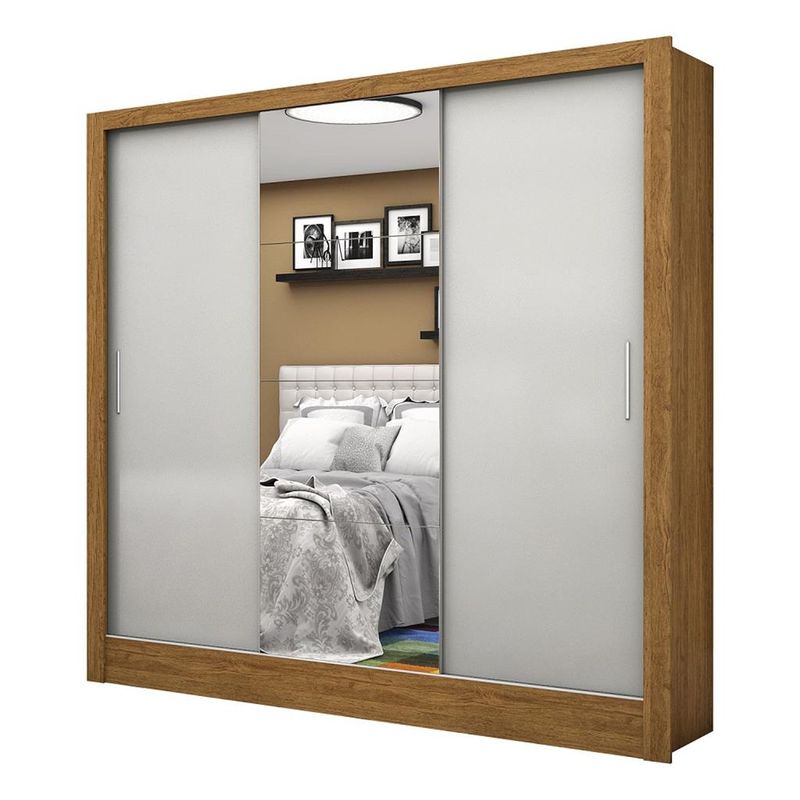 Guarda-Roupa-Casal-com-Espelho-3-Portas-de-Correr-3-Gavetas-Santiago-Carioca-Moveis