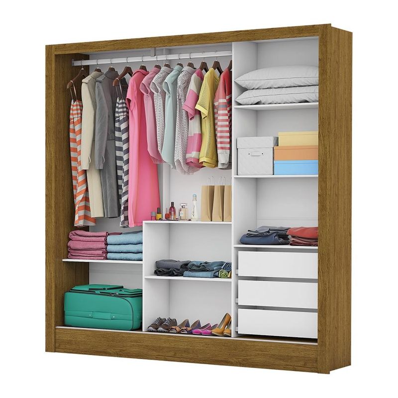 Guarda-Roupa-Casal-com-Espelho-3-Portas-de-Correr-3-Gavetas-Santiago-Carioca-Moveis
